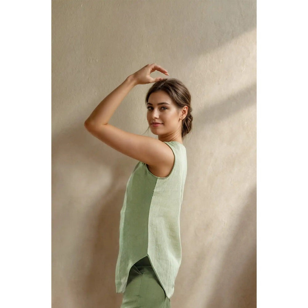 Fawn 24 Olive Angled Top