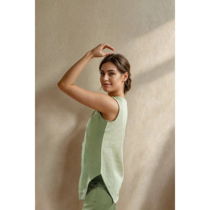 Fawn 24 Olive Angled Top