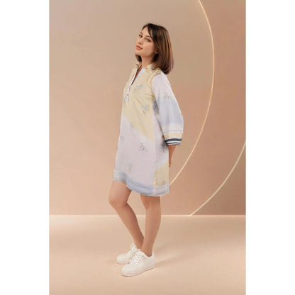 Fawn 24 Multi-Colour Golden Skyline Ombre Dress