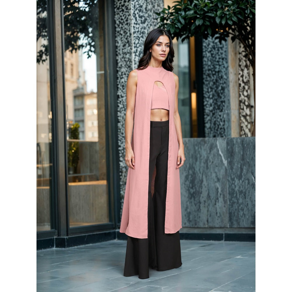 Fawn 24 Pink Blush Split Tunic Top