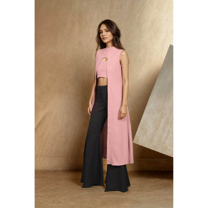 Fawn 24 Pink Blush Split Tunic Top