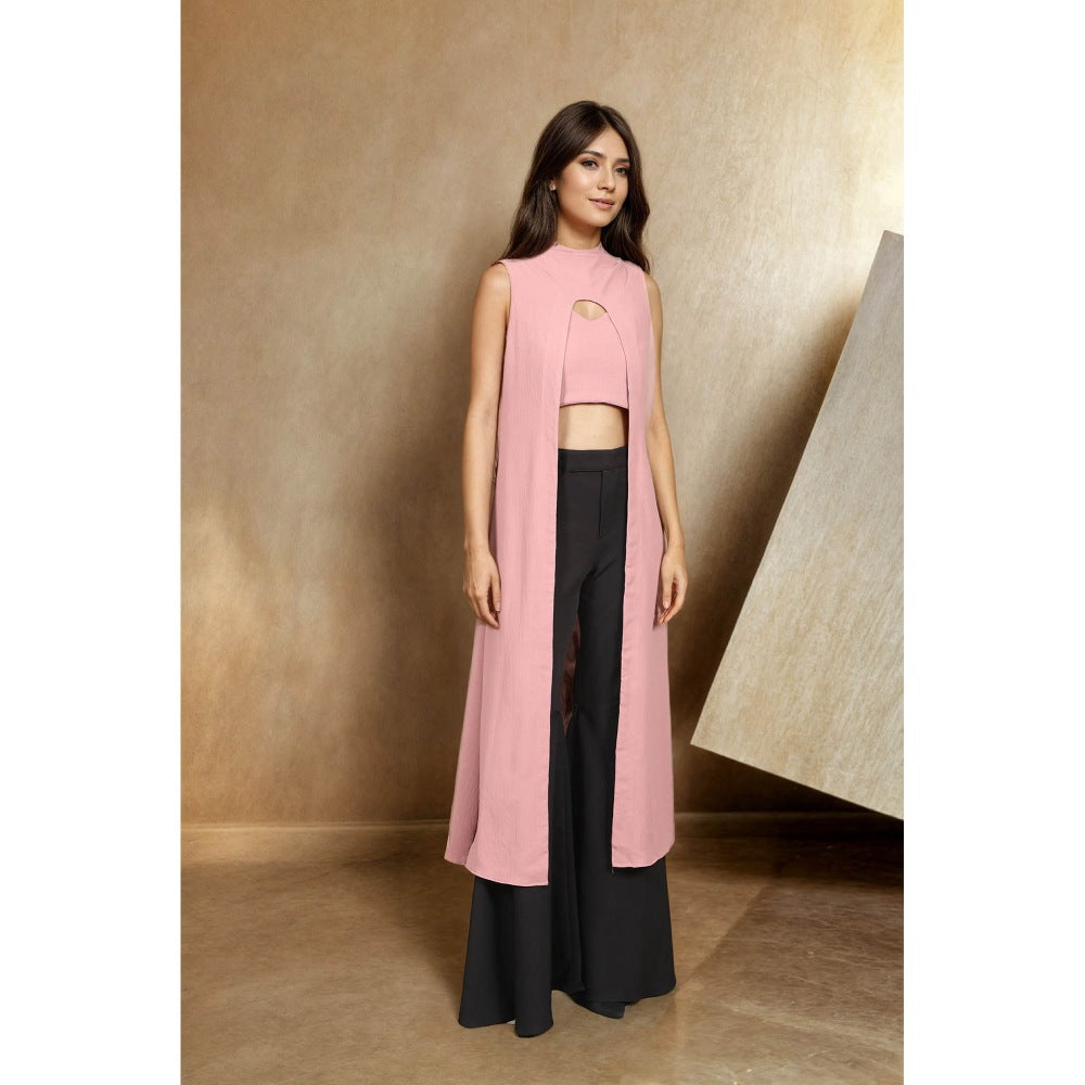 Fawn 24 Pink Blush Split Tunic Top