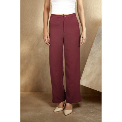 Fawn 24 Burgundy Latte Pants