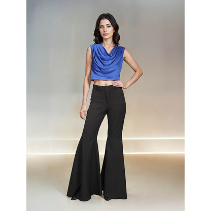 Fawn 24 Blue Cobalt Drape Top