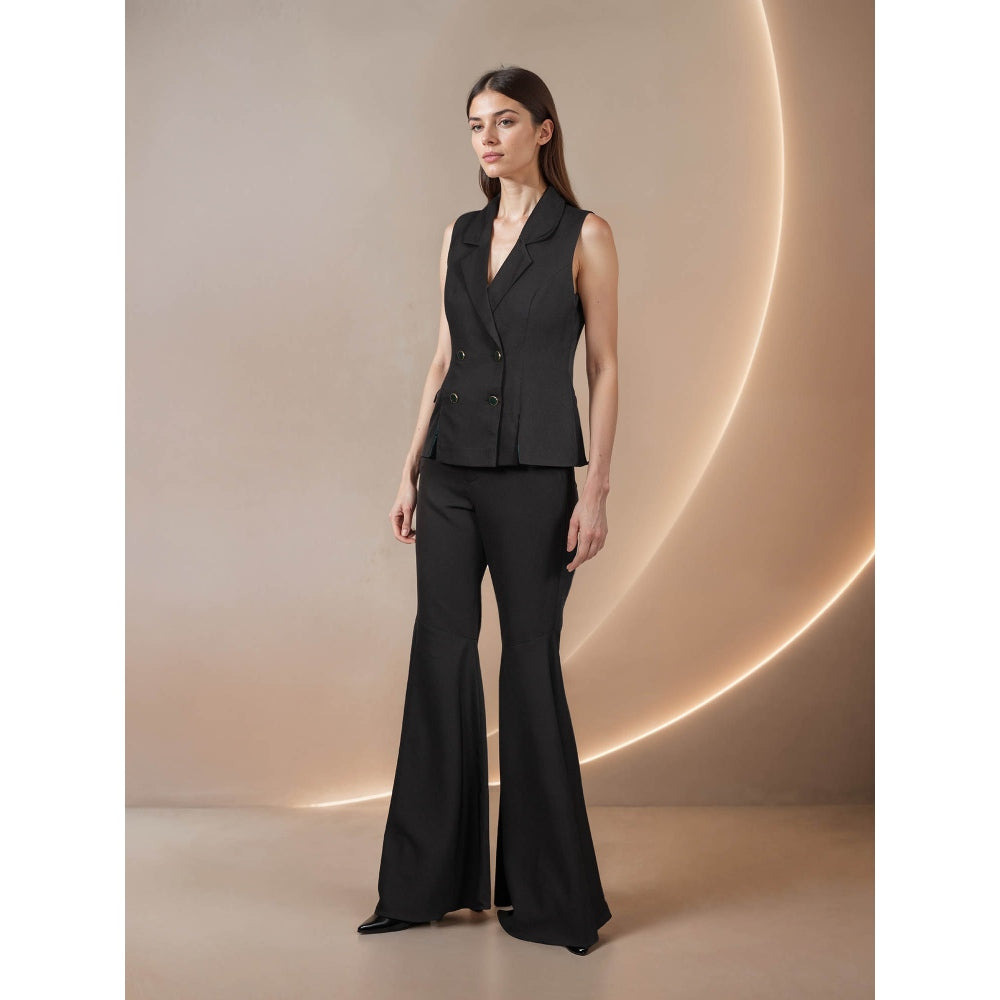 Fawn 24 Black Waist Coat