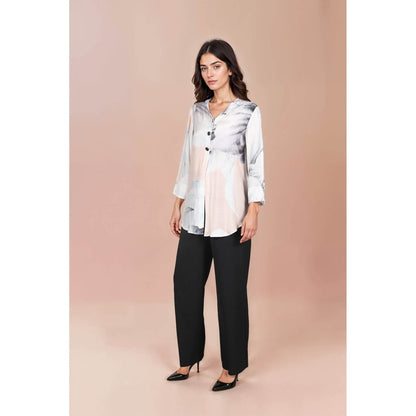 Fawn 24 Pink Blush Printed Shirt