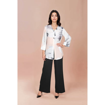 Fawn 24 Pink Blush Printed Shirt