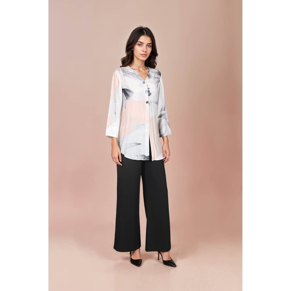 Fawn 24 Pink Blush Printed Shirt