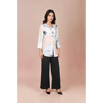 Fawn 24 Pink Blush Printed Shirt