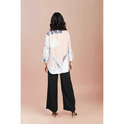 Fawn 24 Pink Blush Printed Shirt