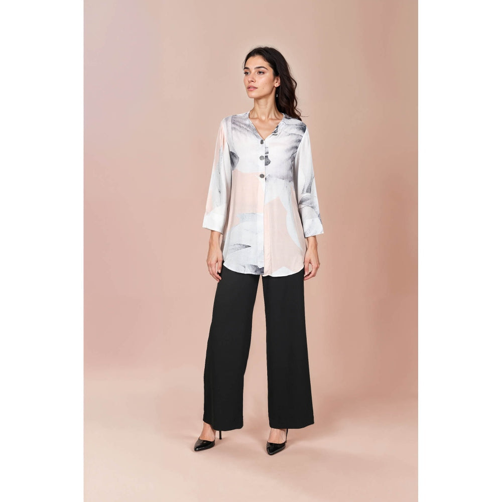 Fawn 24 Pink Blush Printed Shirt