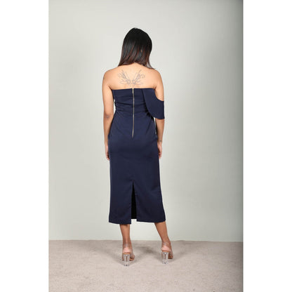 Fawn 24 Tube Dress - Navy Blue