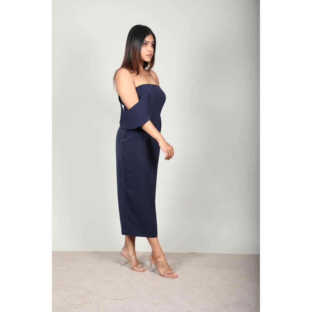 Fawn 24 Tube Dress - Navy Blue