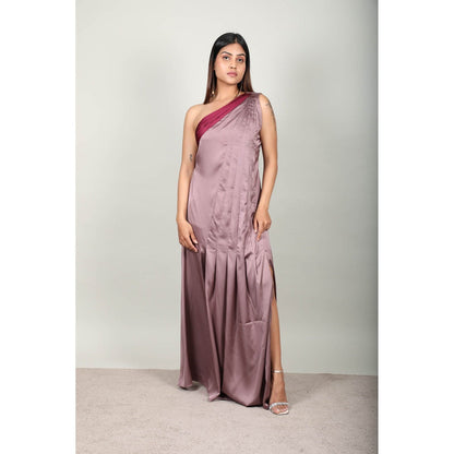 Fawn 24 Satin Gown - Mauve