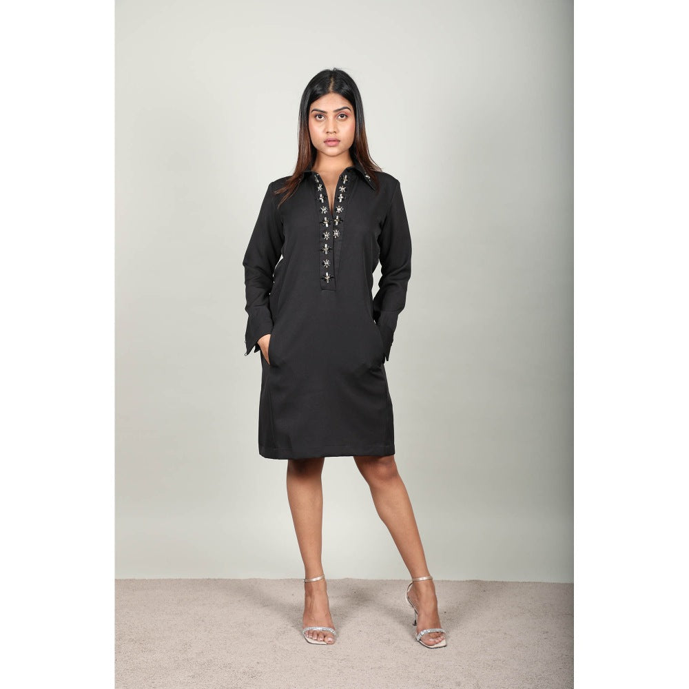 Fawn 24 Black Crystal Dress
