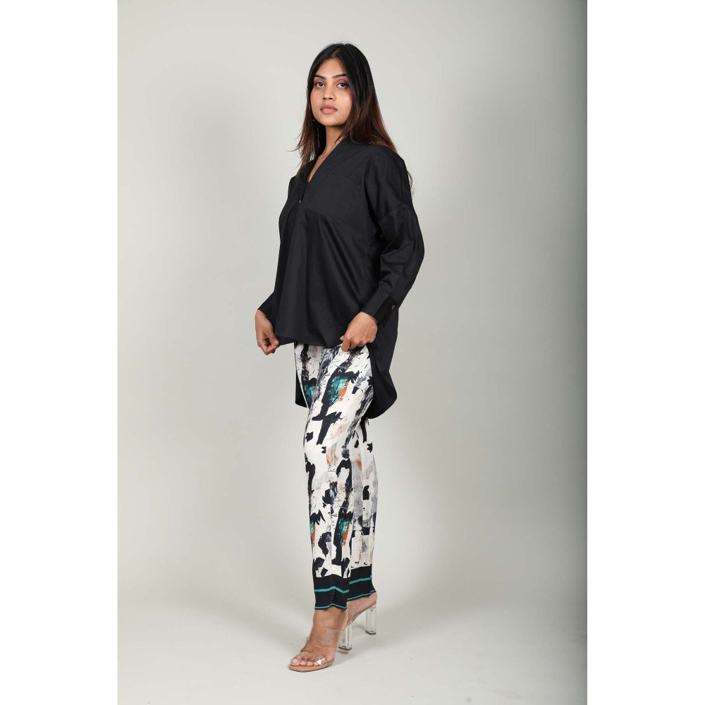 Fawn 24 Black Oversized Shirt