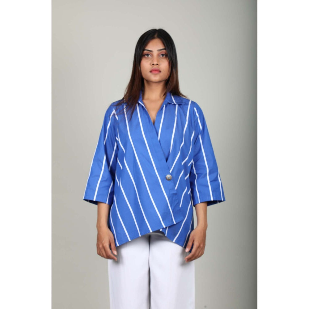 Fawn 24 Blue Crossover Shirt