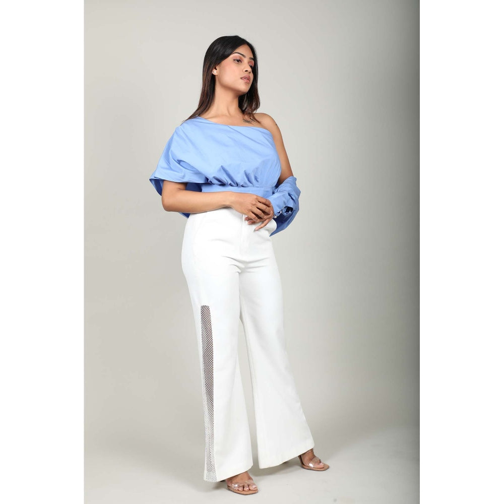 Fawn 24 Blue Crop Top