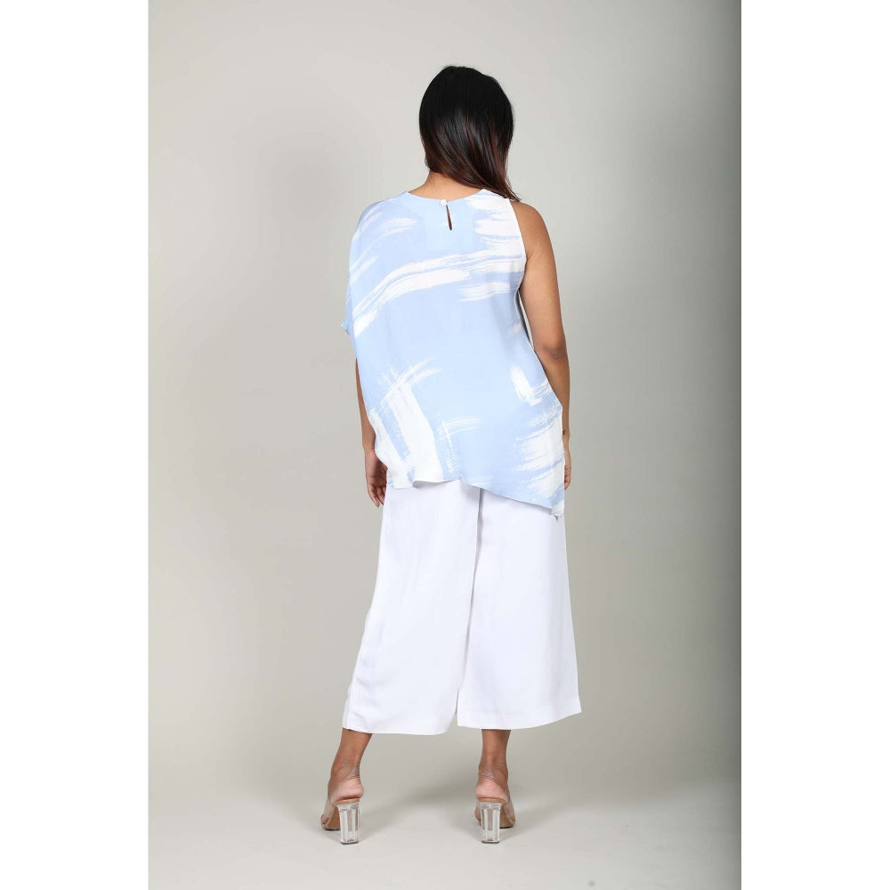 Fawn 24 Blue Pixelated Sky Top