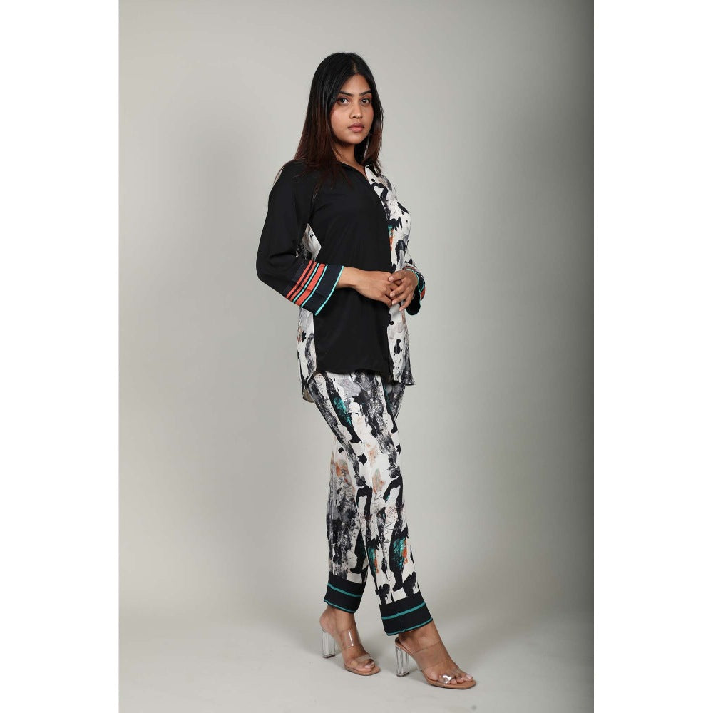 Fawn 24 Black Half and Half Shirt