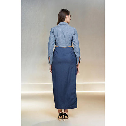 Fawn 24 Indigo Slice Midi Skirt