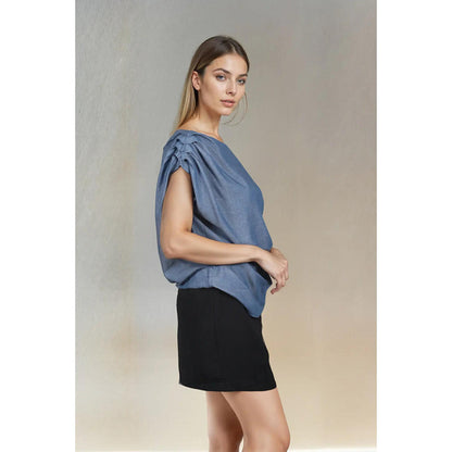 Fawn 24 Drop Denim Top