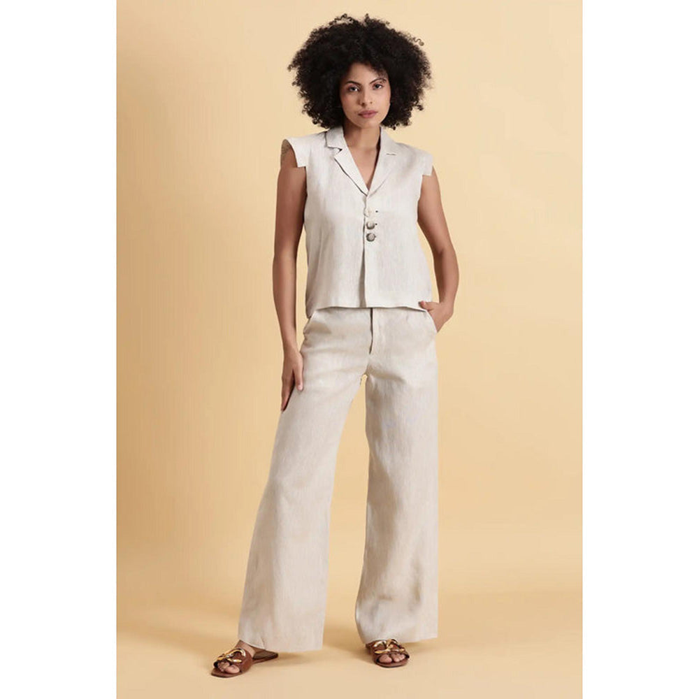 Fawn 24 Sand Lapel Top