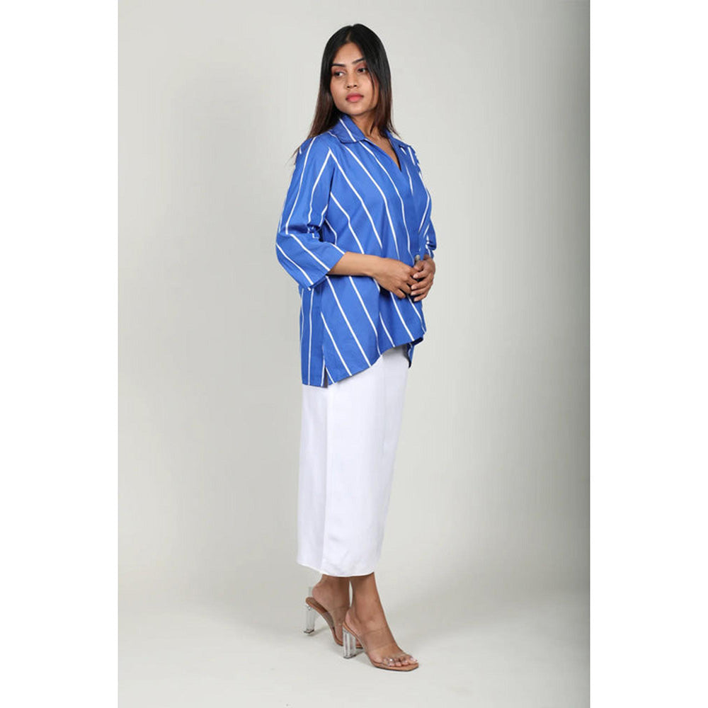 Fawn 24 Blue Crossover Shirt