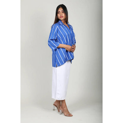 Fawn 24 Blue Crossover Shirt