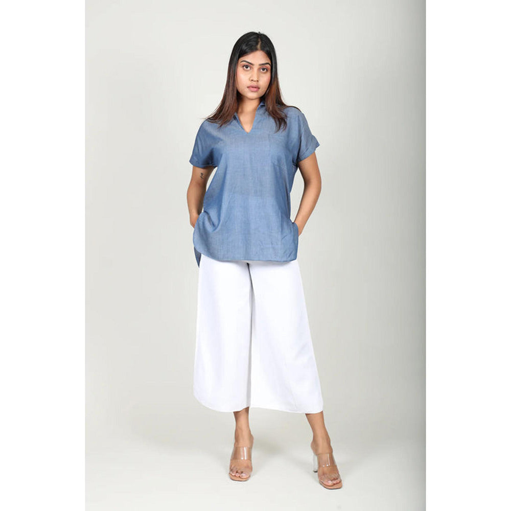 Fawn 24 Denim Collar Top
