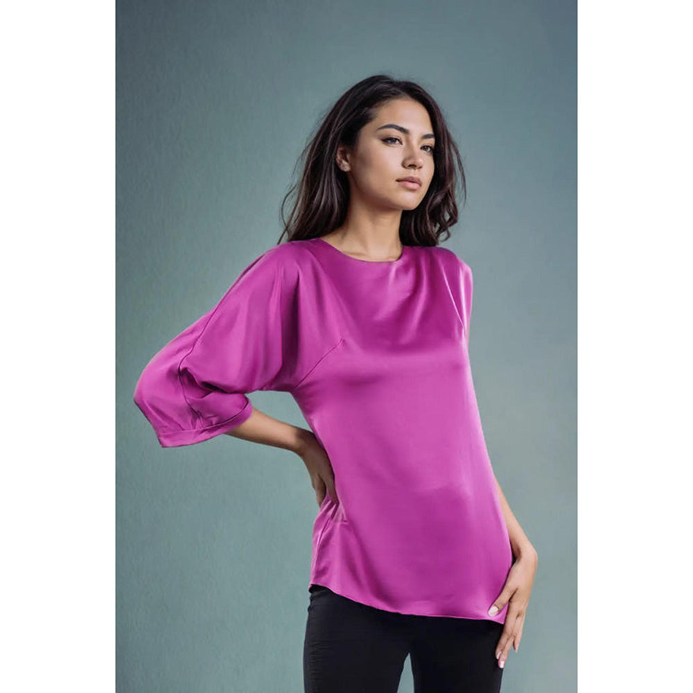 Fawn 24 Fuchsia Kimono Top