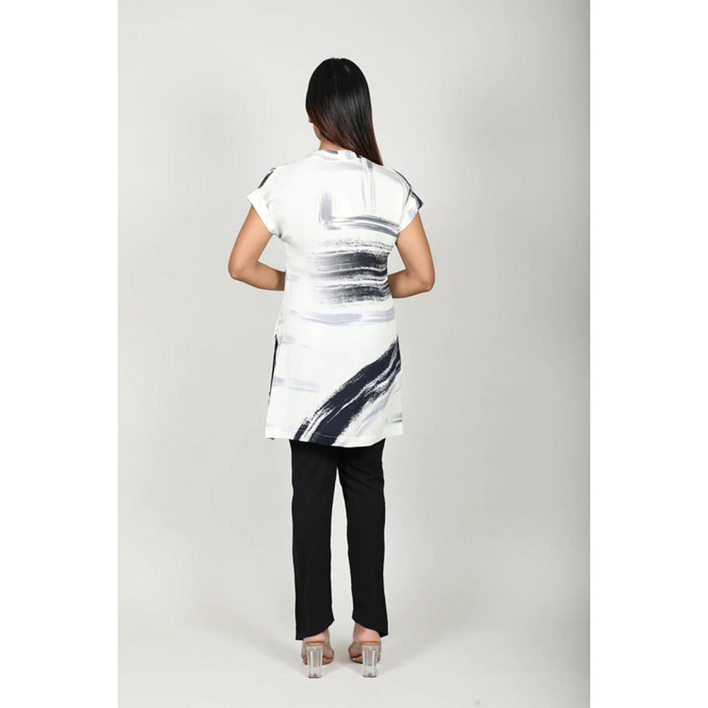 Fawn 24 Hi-Low Printed Top