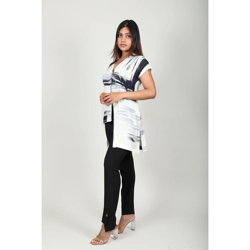 Fawn 24 Hi-Low Printed Top