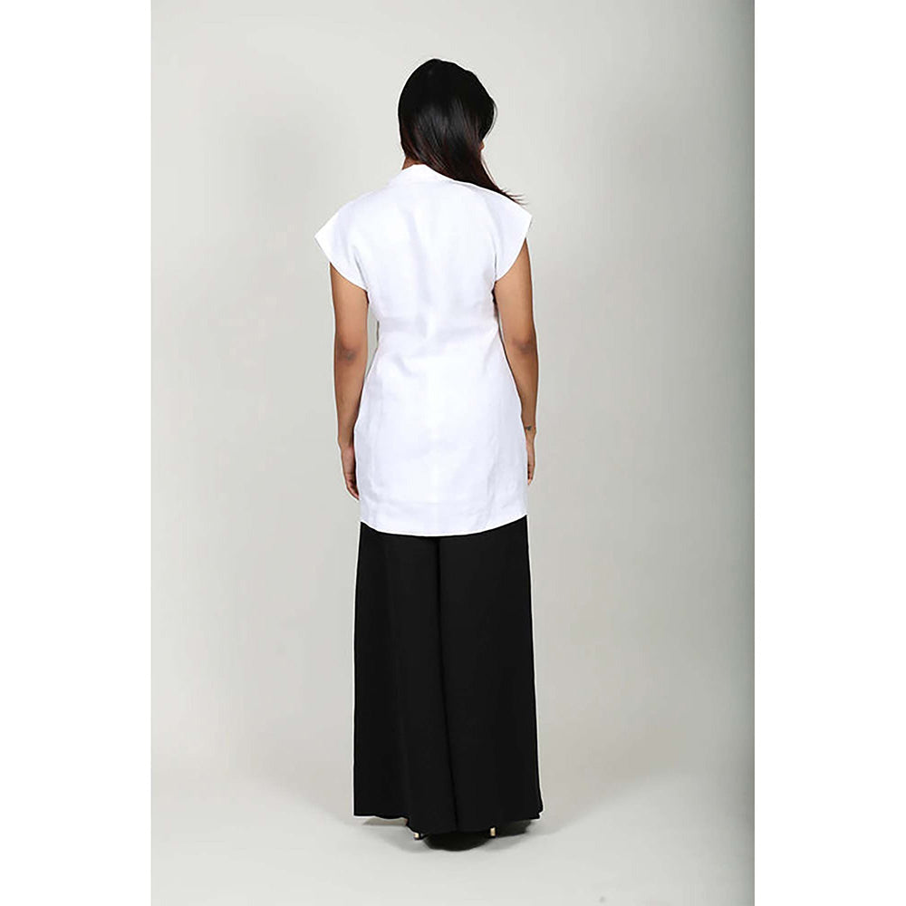 Fawn 24 White Linen Blazer