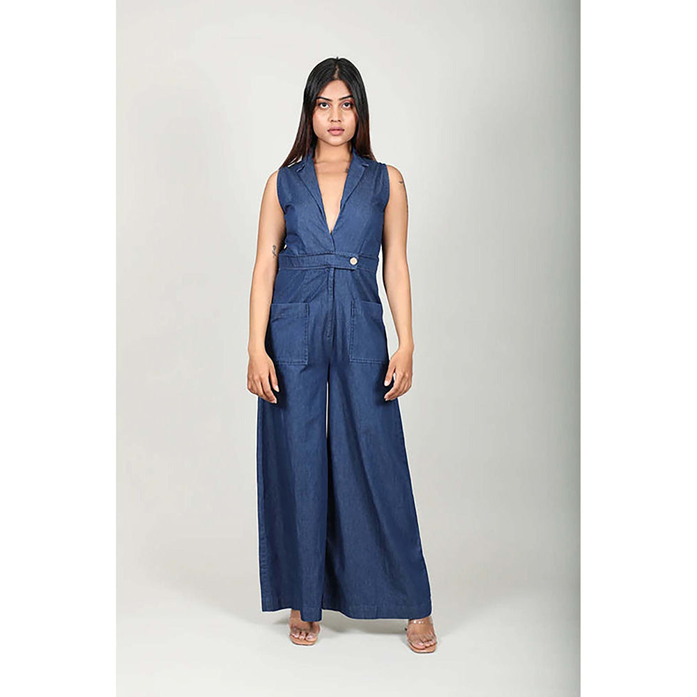 Fawn 24 Denim Navy Blue Jumpsuit
