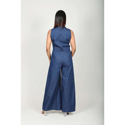 Fawn 24 Denim Navy Blue Jumpsuit