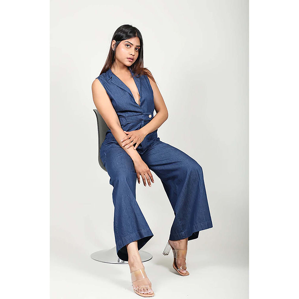 Fawn 24 Denim Navy Blue Jumpsuit