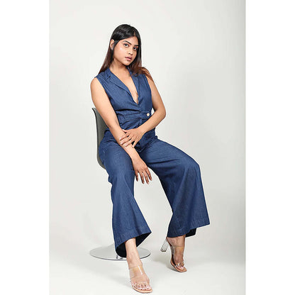Fawn 24 Denim Navy Blue Jumpsuit