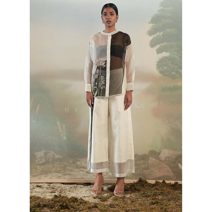 FEBo6 Moon Flower White Co-Ord (Set of 2)