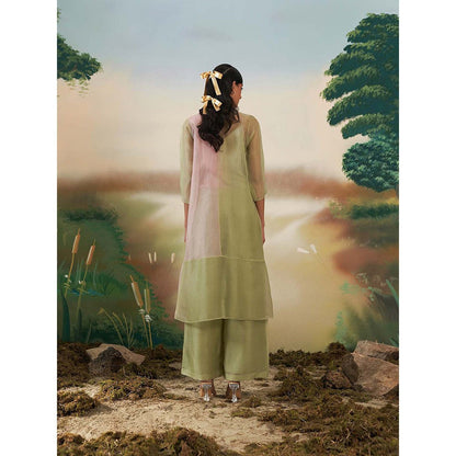 FEBo6 Oak Multi-Color Kurta with Slip & Pant (Set of 3)