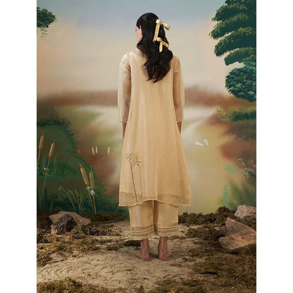 FEBo6 Primrose Yellow Kurta with Slip (Set of 2)