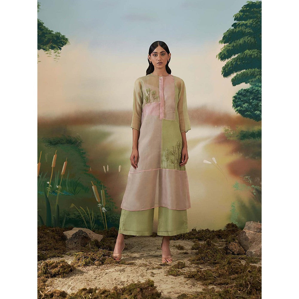 FEBo6 Oak Multi-Color Kurta with Slip (Set of 2)