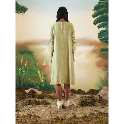 FEBo6 Pinewood Green Midi Dress