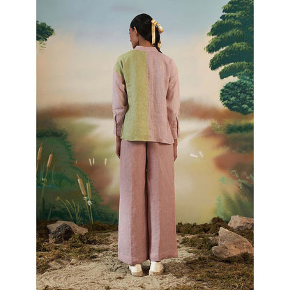 FEBo6 Dusk Pink Wide Legged Pant