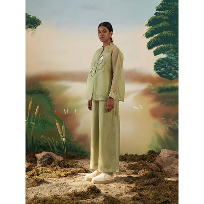 FEBo6 Green Organza Pant