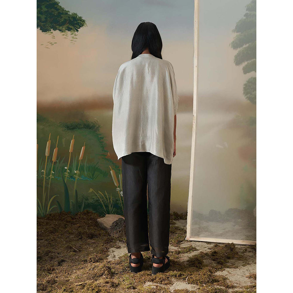 FEBo6 Garland Grey Kaftan Top