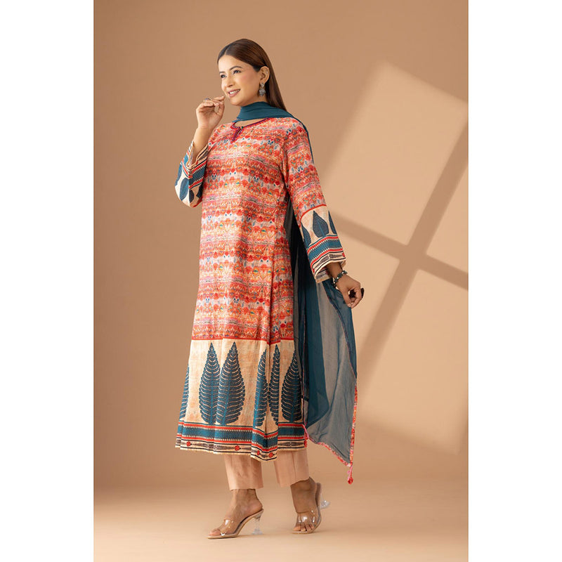 Finethreads by Hina & Nikhat Grace In Embellished Kurta Pant with Dupatta (Set of 3)