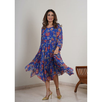 Finethreads by Hina & Nikhat Blue Bells Dress