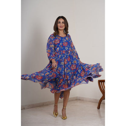 Finethreads by Hina & Nikhat Blue Bells Dress