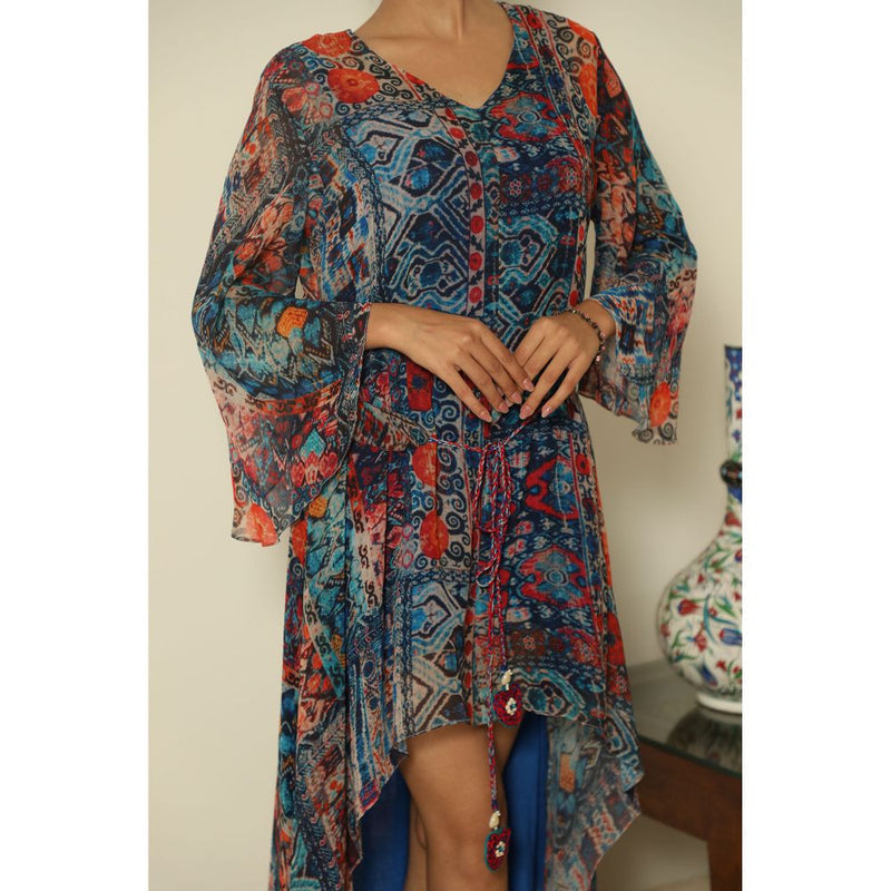 Finethreads by Hina & Nikhat Blue Sapphire Dress